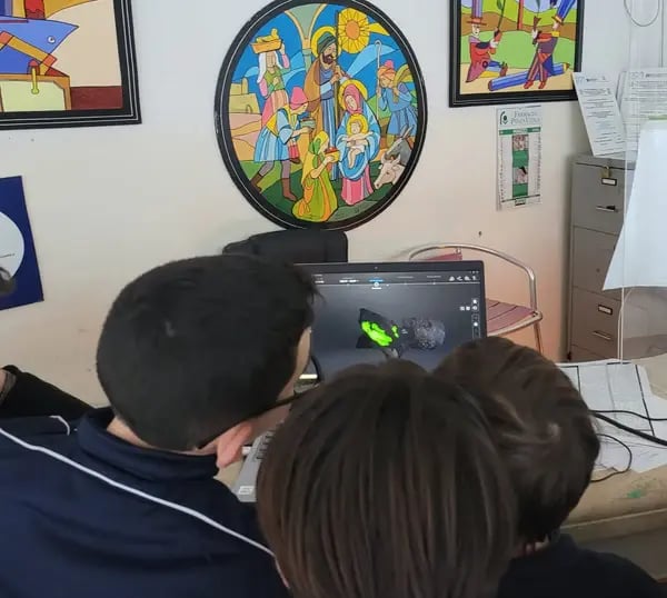 Учащиеся проверяют результаты сканирования