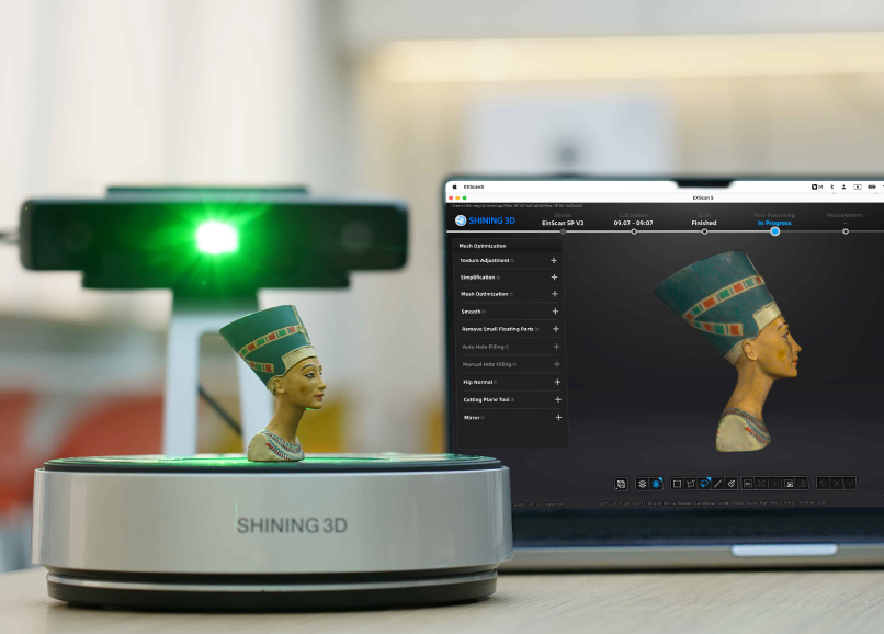 EinScan SP V2 Широкий диапазон сканирования от малых до больших размеров