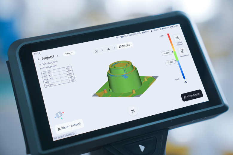 интегрированный модуль SHINING 3D Inspect для контроль качества