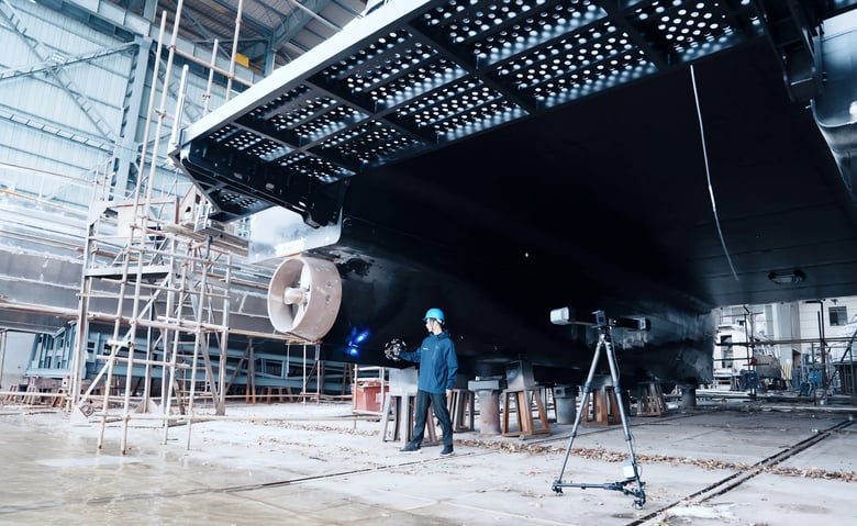 3D scanning the hull