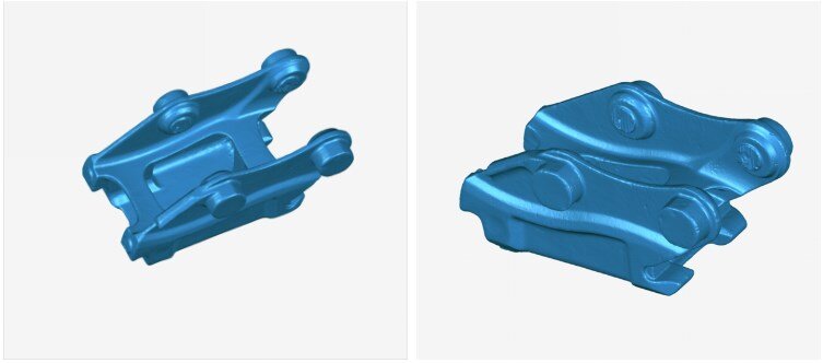 3D-модель отсканированного опытного образца, созданная на основе массива точек 3D-модель отсканированного опытного образца, созданная на основе массива точек
