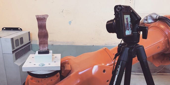 Типичная фотограмметрическая установка Йоакима в мастерской Nioform