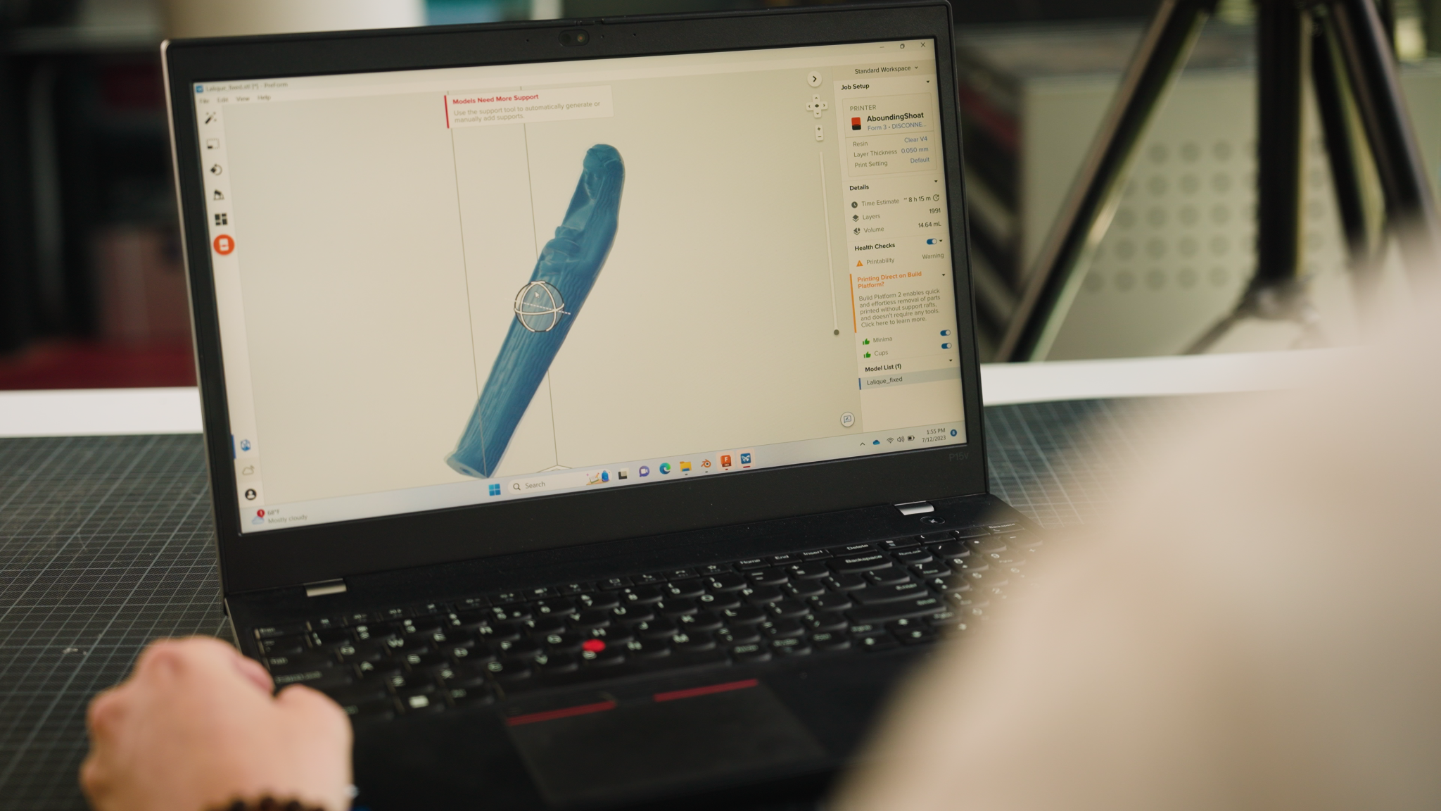 Обработка модели в ПО Blender