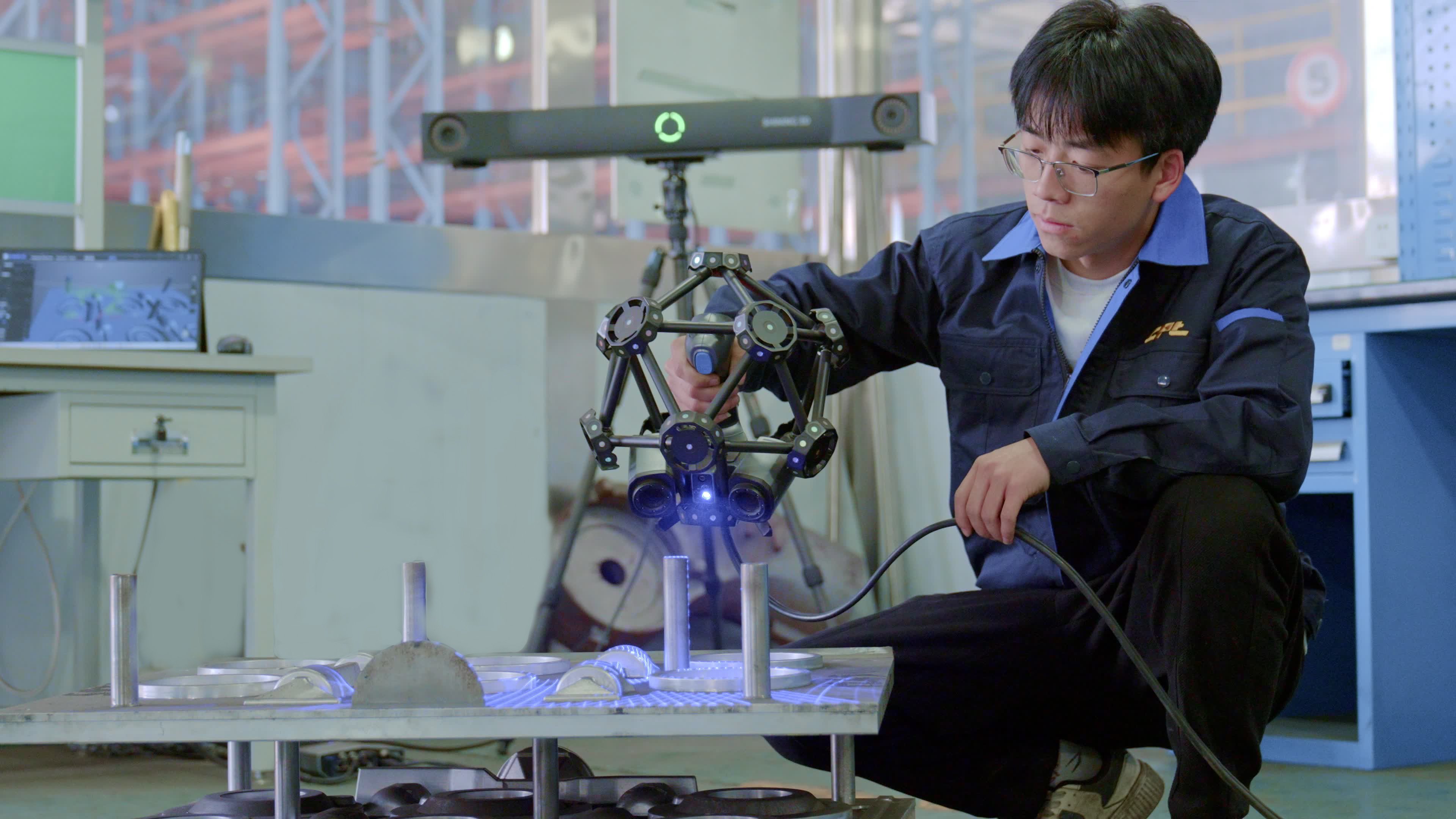 Сканирование литейной формы с помощью FreeScan Trak Pro2