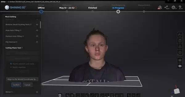 Полученные 3D-данные