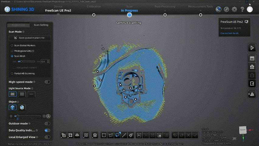 Экспорт шаблона сканирования