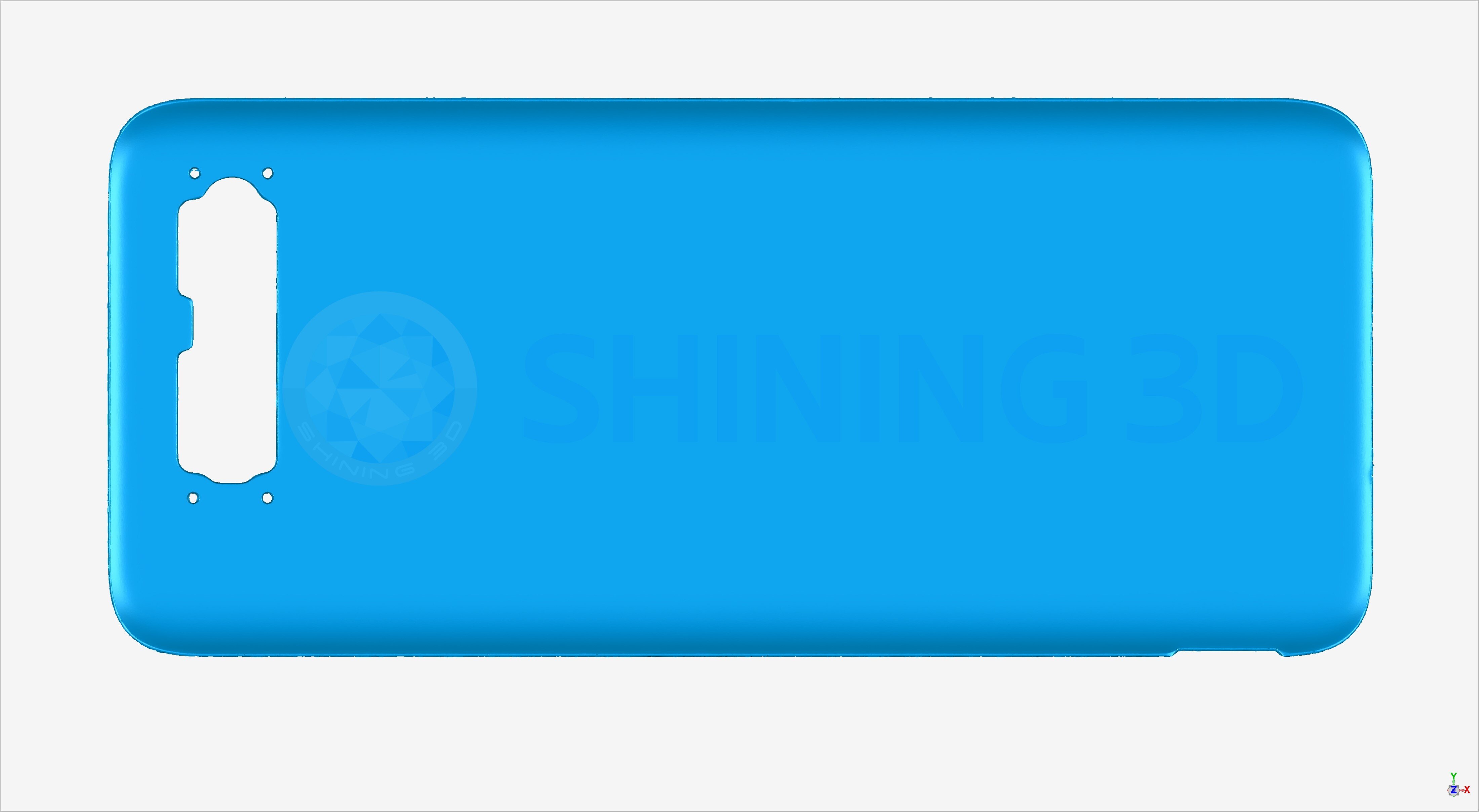 3D-модель изогнутого стекла смартфона