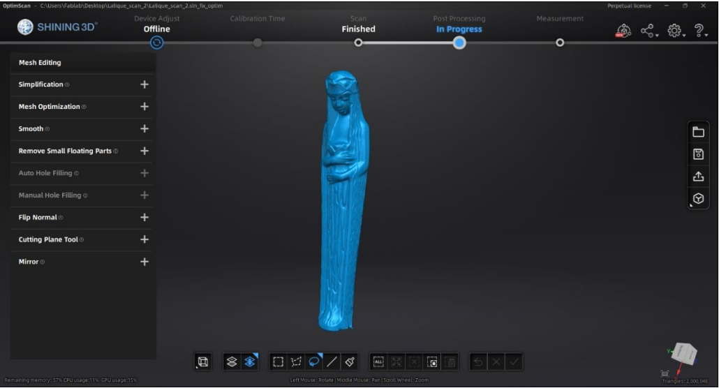 Результаты сканирования реплики