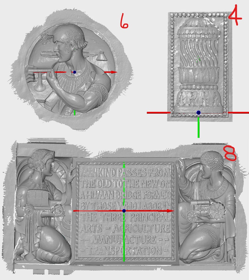 Измеренные фрагменты