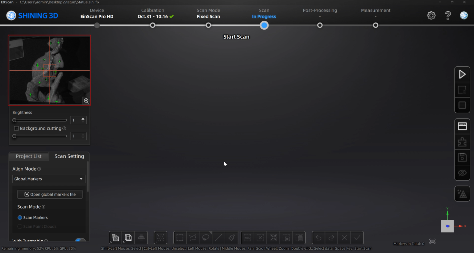 Распознавание маркеров в режиме реального времени